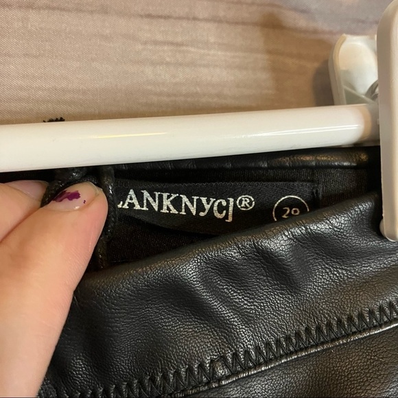 Blank NYC Light my Fire Faux Leather Pull on Pants with Red Stripes - Picture 10 of 12